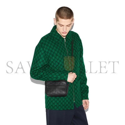 GUCCI GG RUBBER-EFFECT MINI BAG 771321 (19*13*5.5cm) GUCCI GG RUBBER-EFFECT MINI BAG 771321 (19*13*5.5cm)